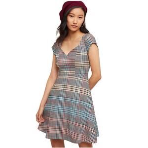 Moulinette Soeurs Anthropologie Women’s Finley Plaid Dress Multicolor Size 4